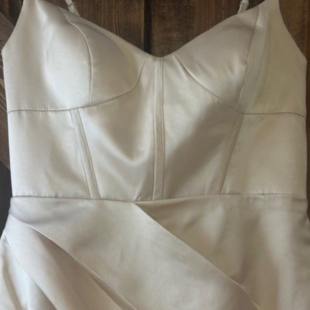 Special Occasion, Wedding, Bridesmaid, Satin Dress - Corset Style, Long - Sz 14